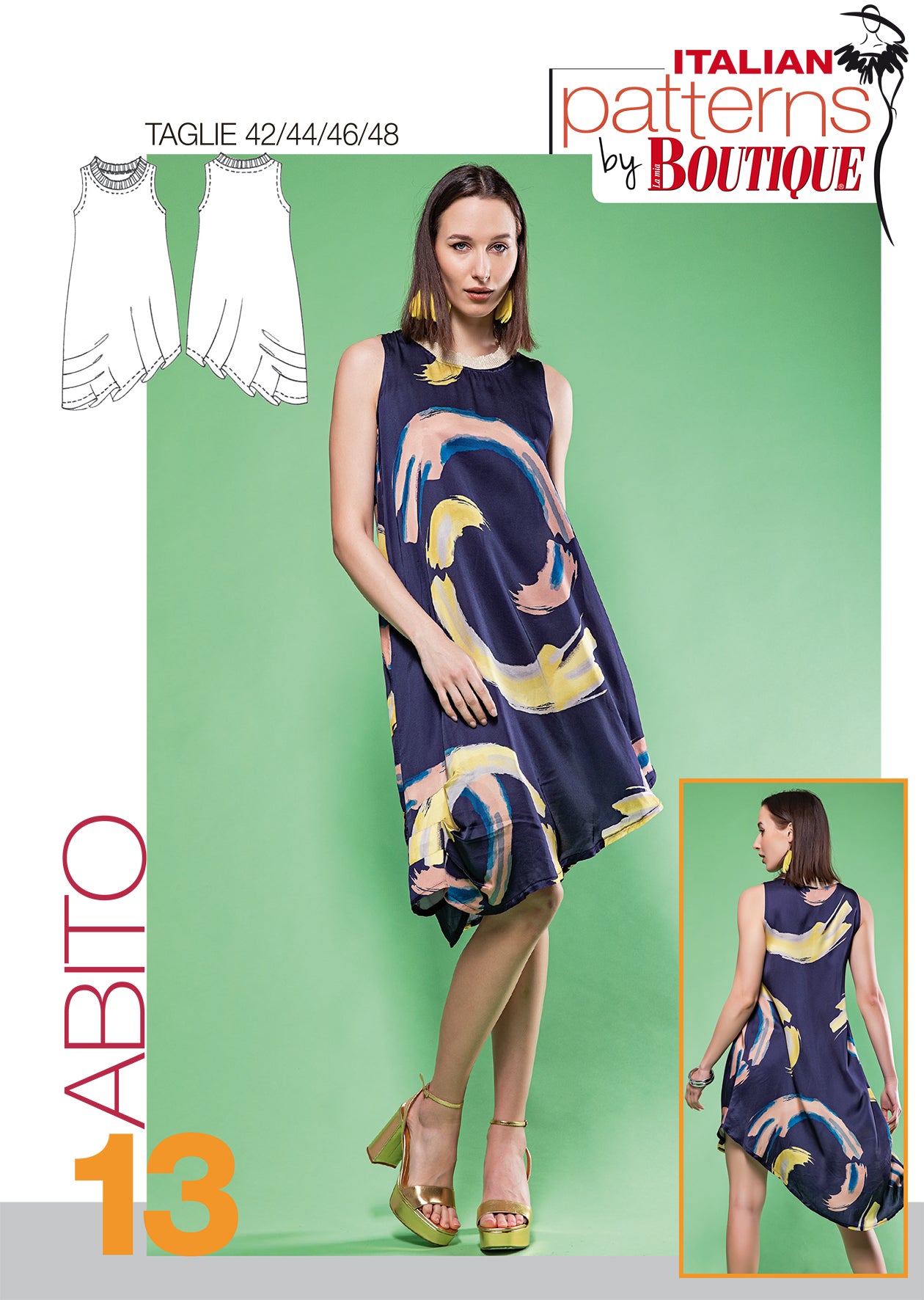 Spiegazione e cartamodello per realizzare un abito kimono Spiegazione e cartamodello per realizzare un abito kimono