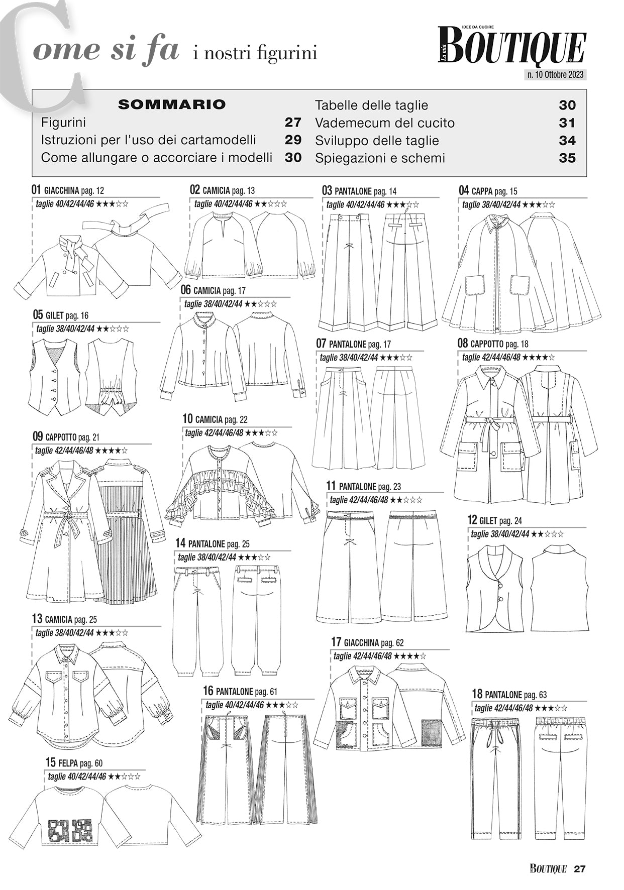 La mia Boutique - Ottobre 2023