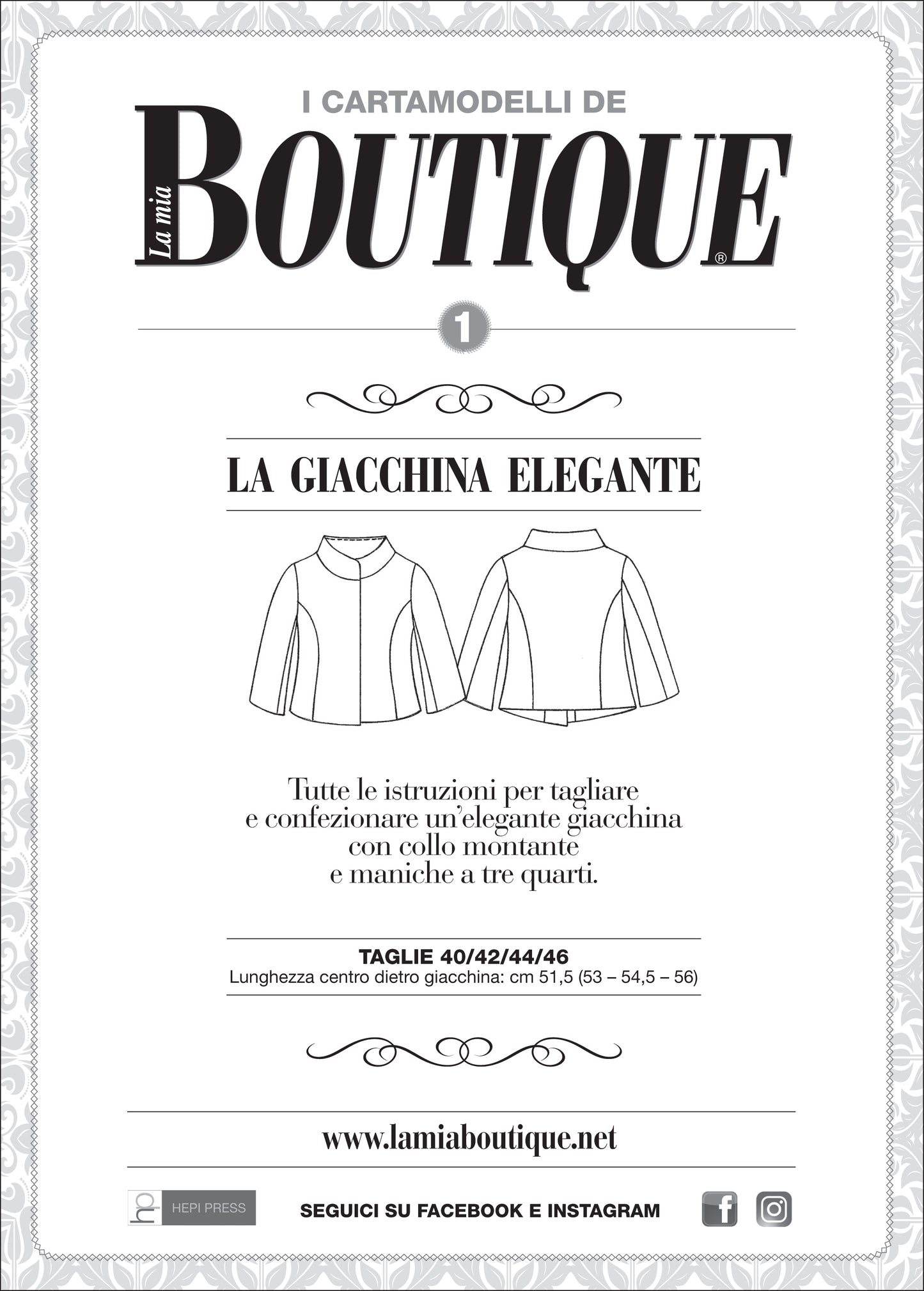 Cartamodello - LA GIACCHINA ELEGANTE