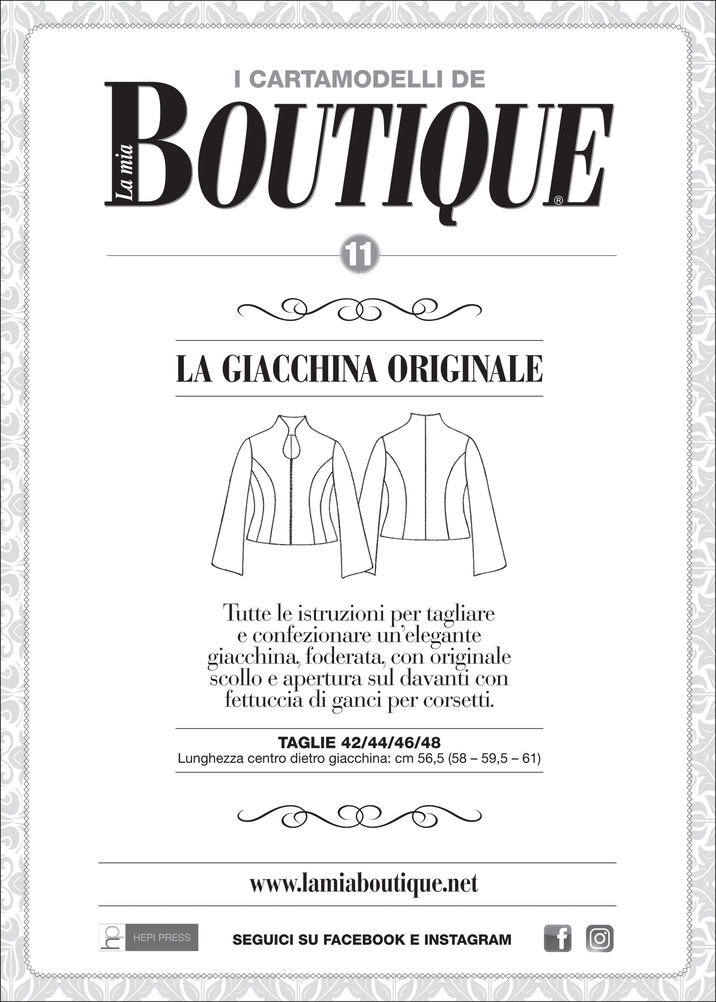 Cartamodello – LA GIACCHINA ORIGINALE