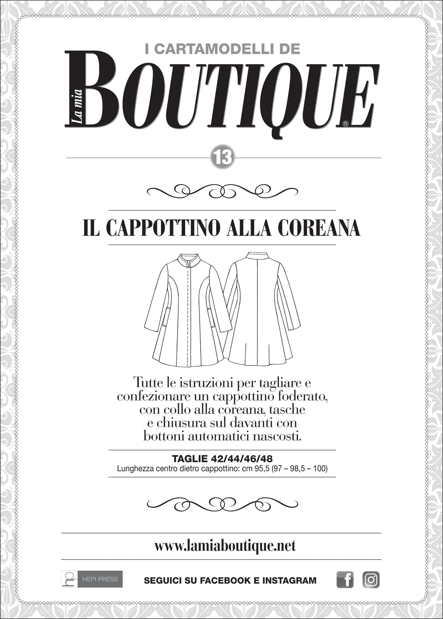 Cartamodello – IL CAPPOTTINO ALLA COREANA