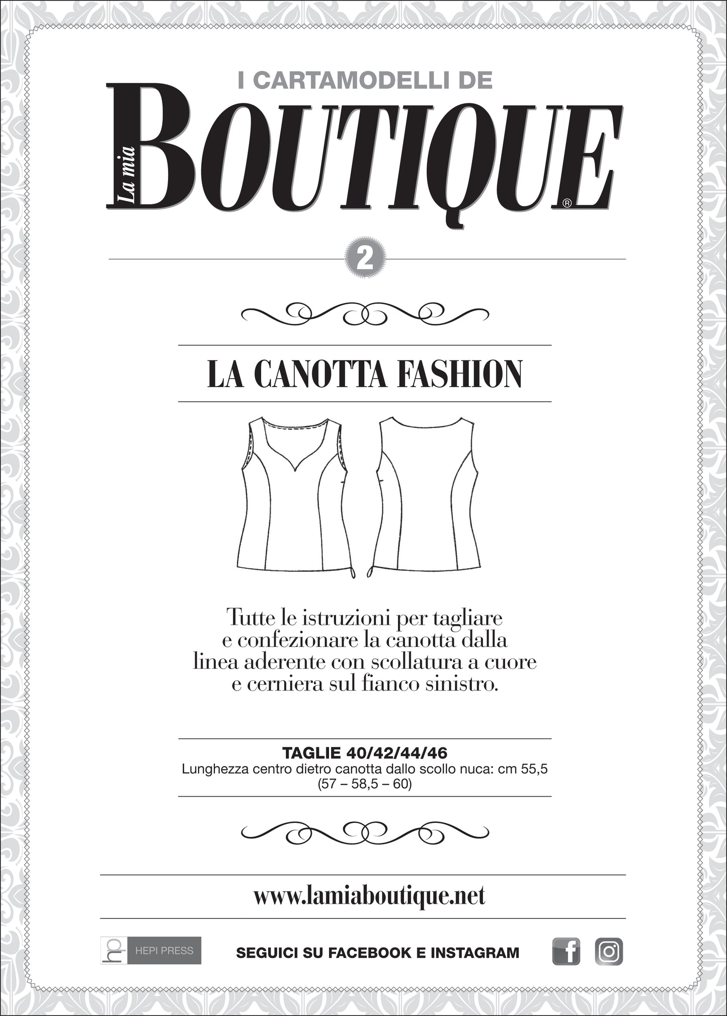 Cartamodello – LA CANOTTA FASHION