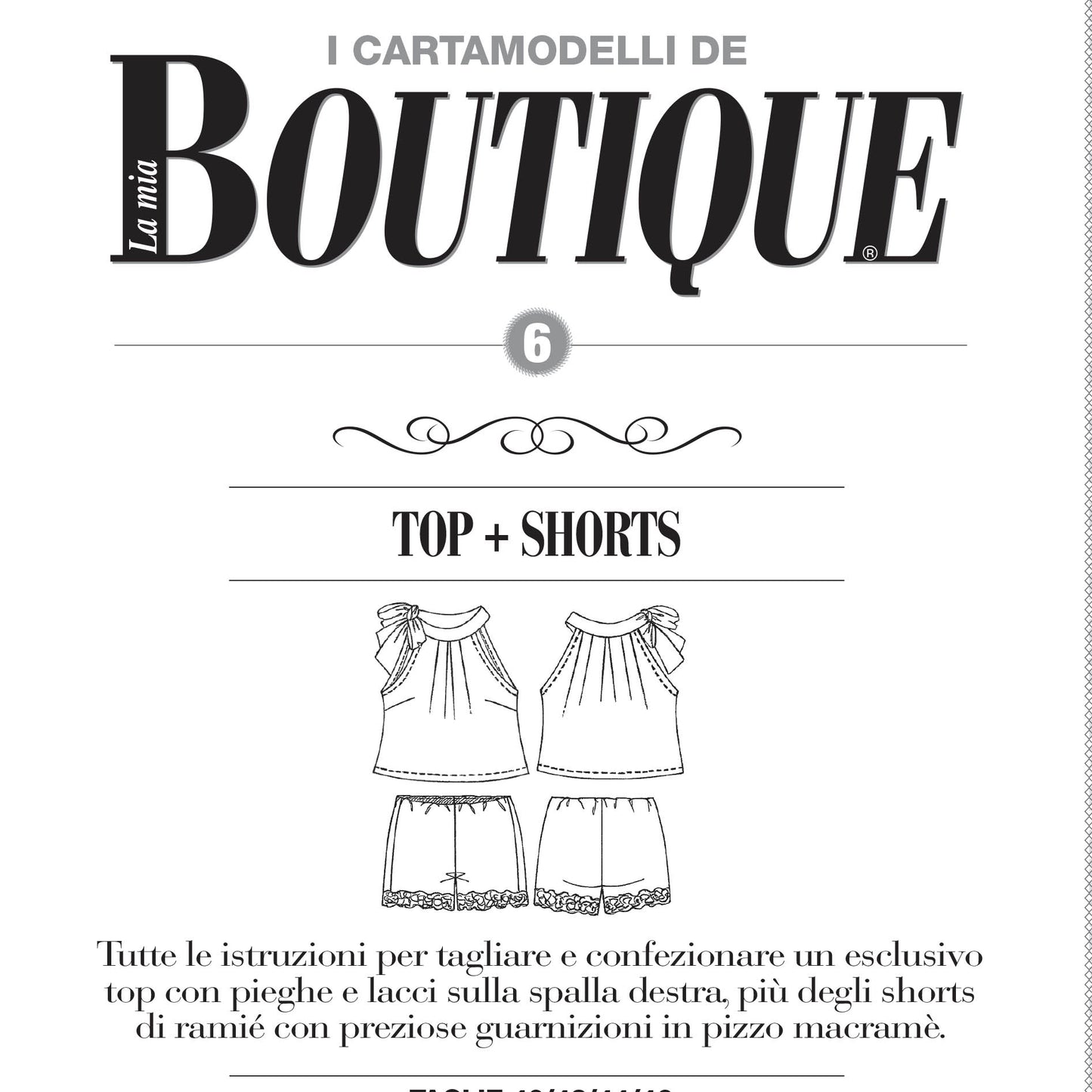 Cartamodello - TOP + SHORTS